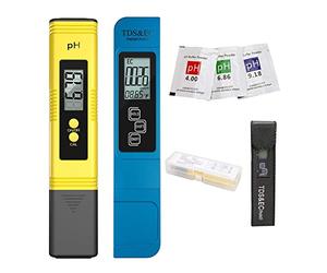 Water Quality Detector Digital PH/TDS/EC Meter Tester Thermometer Pen Water Purity PPM Filter Hydroponic for Aquarium Pool Water (Ph Ec Meter With Box)