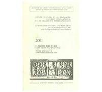 Water Resources And International Law 2001