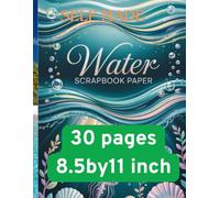 Water scrapbook paper: The ocean scrapbook paper pad,sea pattern craft paper water Sun fall and water related ,water waves