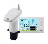 Water Sensor Transmitter, Digital Liquid Depth Meter, 5.31x1.02x3.31 Inches Easy Monitoring Display, Compact Indoor Water Tank Level Gauge, Accurate Usage Measurement for Home, Aquarium and Storage Co