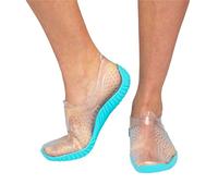 Cressi Water Shoes Chaussures de Plage et Mer Unisex, Transparent/Bleu Clair, 31/32