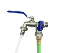 Water Spigot Valve - Outlet Faucet, Durable Brass Connector, Freeze Resistant Tap, Leak Proof Control With Secure Thread Design | Outside Hose Faucet Accessory For Yard Garden Irrigation Car Wash