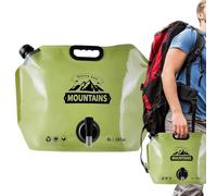 Water Storage Bag, Flexible 8L Bottle, Leak-Proof Hydration System, Adjustable Tap Spout, Foldable Carry Design, Outdoor Container, Perfect for Hiking, Travel, Cycling, 16.93x12.2x2.95 inches