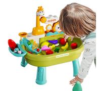 Water Table, Kids Sand and Water Play Set, Summer Outdoor Toy with Fishing Game, Interactive Activity Tables for Patio, Park, Preschool, Indoor, Daycare, Playground, 23.62x12.99x17.32 inches