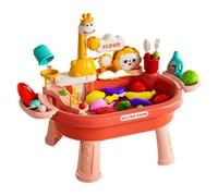 Water Table, Sink Toy, Interactive Features Creative Imaginative Compact Lightweight Portable ABS Material, Kids Water Play for Indoor Activity Friends Present, 23.62x12.99x17.32Inches, Pink