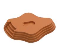 Water Tank, Tortoise Food Plate, Habitat Accessories with Ramp, Ideal for Salamander, Bearded Dragon, Lizard, Frog, Snake, Gecko, Reptile Enclosure Water Dish 9.65x8.58x1.57 inches