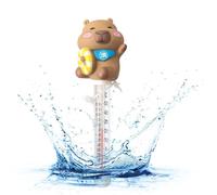 Water Temperature Sensor - 8.66 Inches Floating Pool Thermometer, Cute Capybara Design Gauge | Accurate Waterproof Temp Reader, Swimming Spa Hot Tub Bathtub Pond Temperature Monitor
