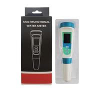 Water Test Meter, Accurate Digital Quality Tester, 4 in 1 Multifunctional Tool, Salinity Measurement, 8.27x3.15x2.17 Inches, Sturdy Portable Design, Perfect for Swimming Pool, Sea Water, Fish Tanks