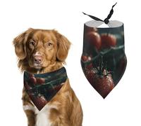 Water The Tomatoes Bandana triangle pour chien lavable en polyester Bavoirs mignons pour animaux de compagnie pour chiens de taille moyenne et grande taille chiots et chats