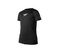 Speedo Water Top Homme Essentiel S/S, UPF 30+ Haut de bain à manches courtes pour hommes - Noir blanc - M NOIR/BLANC