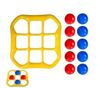 Water Toss Game - Floating Target Set, Large Scale with Soft Balls, Heavy-Duty Waterproof Vinyl, High-Visibility Graphics, Educational Pool Toy for Families Playing at The Lake Or During Summer