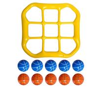 Water Toss Game - Floating Target Set, Large Scale with Soft Balls, Heavy-Duty Waterproof Vinyl, High-Visibility Graphics, Educational Pool Toy for Families Playing at The Lake Or During Summer