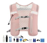 Water Vest, Running Pack, Lightweight Hydration Backpack with Adjustable Chest Straps, Reflective Bladder Gear for Mens Activities, Trail Racing, Cycling 14.17x11.81x1.18 inches
