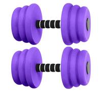 Water Weights for Pool Exercise - Dumbbells Pool Fitness Equipment for One Use Case | Two Pieces Strength Training Water Dumbbells with Soft Padded Grips & Buoyant EVA Foam for Men, Women, Adults and