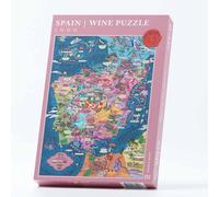 Spain Wine Puzzle sur Le thème du vin en Espagne, 1000 pièces, pour Adultes, Puzzle Unique dessiné à la Main sur Les vins et la géographie de l’Espagne