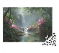 WaterAutomne Deep in The Forêt of Laos 1000pcs (75x50cm) Puzzles Adaptés Aux Adultes Et Aux Personnes Âgées De 14 Ans Et Plus