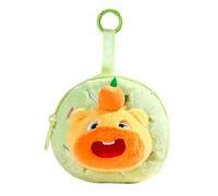 WATERBELINE Adorable porte-monnaie Capybara en peluche souple pour écouteurs, joli porte-clés pour étudiants, sac à dos, accessoire léger