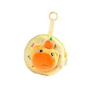 WATERBELINE Adorable porte-monnaie Capybara en peluche souple pour écouteurs, joli porte-clés pour étudiants, sac à dos, accessoire léger
