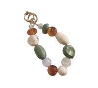 WATERBELINE Bracelet de perles coloré à la mode pour téléphone portable Cordon de téléphone portable Ornement porte-clés fait à la main pour un usage quotidien