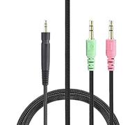 WATERBELINE Câble de casque de rechange UNP PC pour jeu, PC 373D, GSP350 casque de jeu durable et cordon