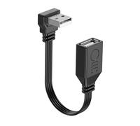 WATERBELINE Câble d'extension USB 2.0 mâle vers femelle 480 mps incurvé pour imprimante USB, modem USB, pilote USB
