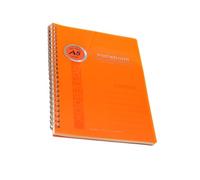 WATERBELINE Carnet de notes à double spirale 100 pages larges lignées 14 x 21 cm avec couverture imperméable pour l'école et le bureau