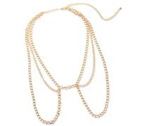 WATERBELINE Chaîne de corps punk en métal réglable pour festivals de musique et fêtes