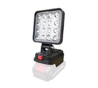 WATERBELINE Lampe de travail LED universelle avec port USB de charge pour batteries au lithium 14,4-20 V, design pliable, outil d'éclairage en matériaux ABS
