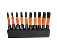 WATERBELINE Lot de 10 embouts de tournevis 6,35 mm - Adaptateur magnétique hexagonal