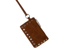 WATERBELINE Petit sac à bandoulière en daim pour voyage, rouge à lèvres, écouteurs