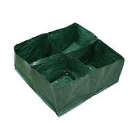 WATERBELINE Planteur de jardin surélevé avec 4 grilles divisées carrées pour la croissance des plantes de carottes, oignons, fleurs et légumes