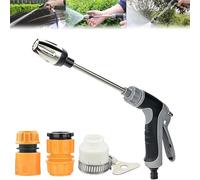 Waterblitz Pressure Washer, 2025 New Waterblitz High Pressure Water Gun with 360° Rotating for 3 Spray Modes, Equipped with Metal Joints and 7.5m/15m Telescopic Tube (Water Gun Set)
