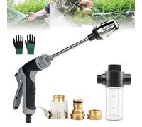 Waterblitz Pressure Washer, 2025 Upgrade Waterblitz High Pressure Washer, Gun Powerful Dirt Removal. with 360° Rotating for Three Spray Modes, with Joints and 15m Telescopic Tube (with 7.5m Pipe)
