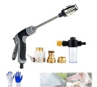 Waterblitz Pressure Washer - High-Power Electric-Free Cleaner, 9M Jet & Adjustable Nozzles for Cars, Driveways, Patios | Heavy-Duty Outdoor Cleaning Tool (Pressure Washer 3-Connect)