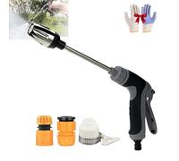 Waterblitz Pressure Washer, Water Blitz Pressure Washer, WaterBlitz High-Pressure Nozzle, with 360° Rotating for Three Spray Modes, Equipped with Metal Joints Telescopic Tube (A/3 Connector)