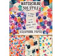 Watercolor 50s Style: Unique Watercolor Patterns to Enhance Crafting, Card Making, Decoupage, and Paper Art