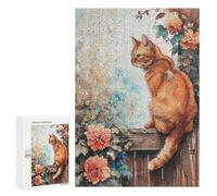 Watercolor Cat Painting Artwork Puzzle 1000 Pièces Educa Jouet en Bois Cadeau Unique Décoration Intérieure Jeu Éducatif Challenge Toy Adultes Et Enfants À Partir De 14 Ans 300 PCS