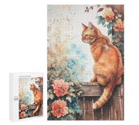 Watercolor Cat Painting Artwork Puzzle 1000 Pièces Educa Jouet en Bois Cadeau Unique Décoration Intérieure Jeu Éducatif Challenge Toy Adultes Et Enfants À Partir De 14 Ans 1000 PCS