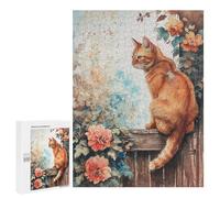 Watercolor Cat Painting Artwork Puzzle 1000 Pièces Educa Jouet en Bois Cadeau Unique Décoration Intérieure Jeu Éducatif Challenge Toy Adultes Et Enfants À Partir De 14 Ans 500 PCS