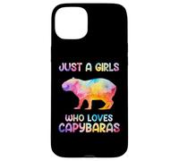 Watercolor Colorful Capybara Just a girl who loves Capybaras Coque pour iPhone 15 Plus