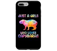 Watercolor Colorful Capybara Just a girl who loves Capybaras Coque pour iPhone 7 Plus/8 Plus