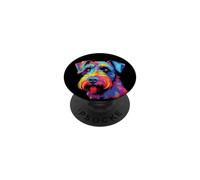 Watercolor Colorful Cesky Terrier Dogs PopSockets PopGrip Adhésif