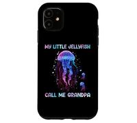 Watercolor Fish Sea My Little Jellyfish Call Me Grandpa Coque pour iPhone 11