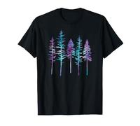 Watercolor Forest Outdoor Pine Tree Nature Hiking Camping T-Shirt