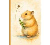 Watercolor Hamster with Pea Pod Composition Notebook: Charming Animal Journal for Kids, Teens, Students, and Nature Lovers to Capture Notes, Ideas, and Everyday Thoughts