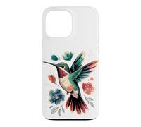 Watercolor Hummingbird Garden Bird Birder Art Coque pour iPhone 13 Pro Max