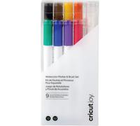 Watercolor Marker & Brush Set 8 Marqueurs, 1 Pinceau À Eau Créez Un Chef-D'?Uvre Aquarelle Avec Votre Machine Joy, Multi, 9 Pièces 2009978