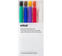 Watercolor Marker & Brush Set 8 Marqueurs, 1 Pinceau À Eau Créez Un Chef-D'?uvre Aquarelle Avec Votre Machine À Découper, Multi, Explore & Maker, 9 Pièces 2009979[Z2870]