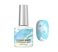 Watercolor Nail Gel, Semi Transparent Polished, 10ml Artistic Wave Formulas with Spreading Effect, Stylish DIY Gel with Modern Design, Creative Women Supplies for Salon and Wedding