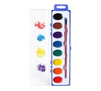 Watercolor Paint Set - 8 Color Washable Solid Watercolor Paints in